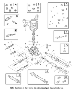 Pump (80021776) Diagram and Parts List for 020686-01  Briggs and Stratton Pressure Washer